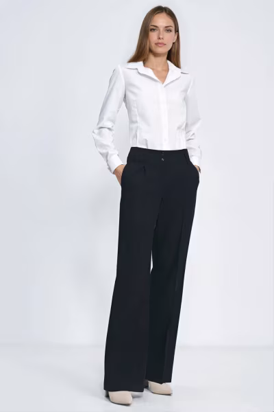 Elegancka biała koszula K93 White - Nife — zdjęcie 2