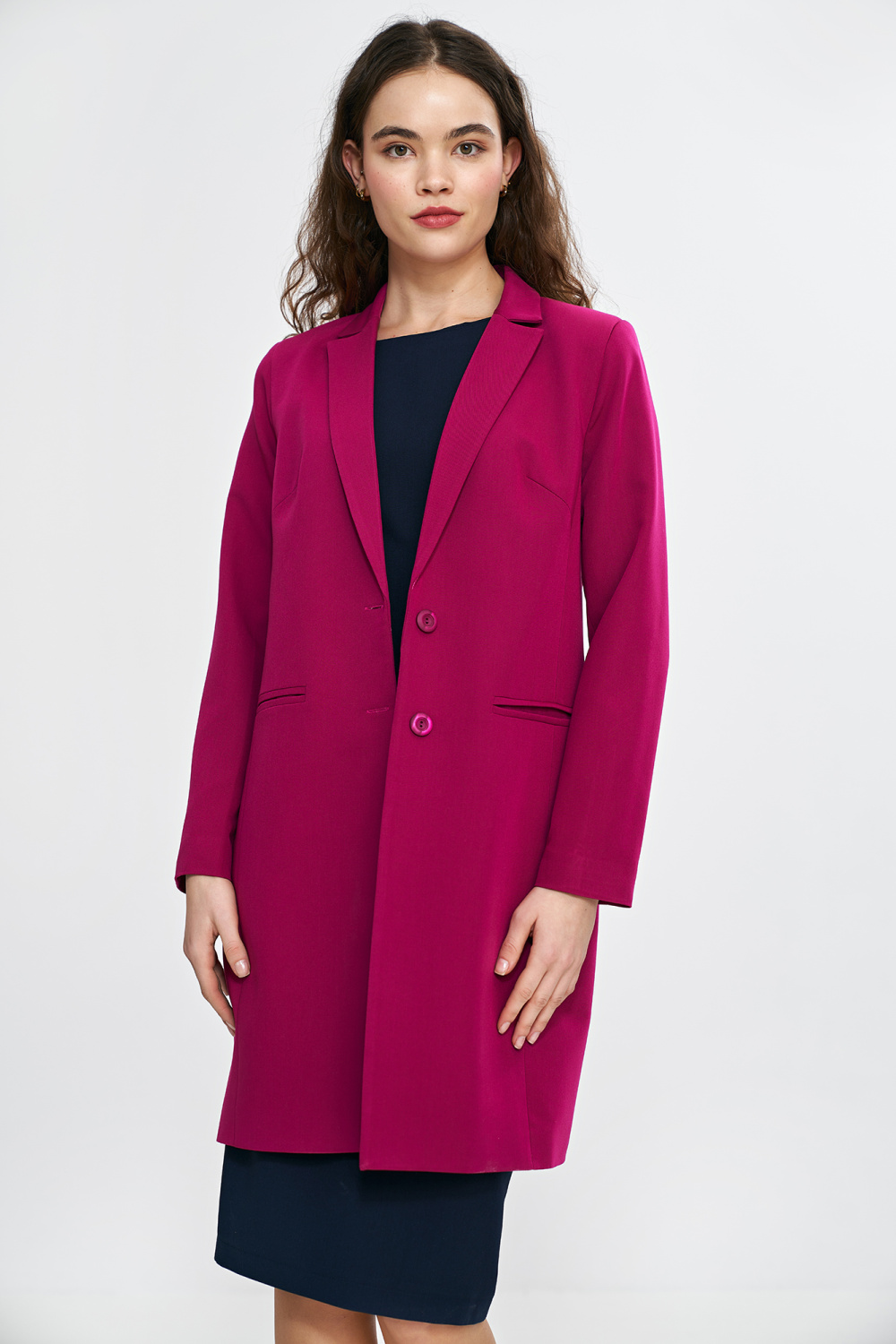 Marynarka płaszczyk Z81 Fuksja - Nife