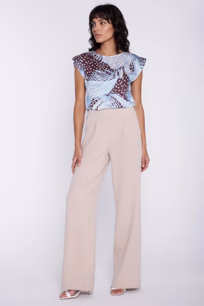 Bluzka z rękawem kimono B229 Liście - Nife — zdjęcie 2