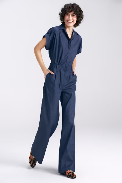 Kombinezon jeansowy KM35 Denim - Nife — zdjęcie 2