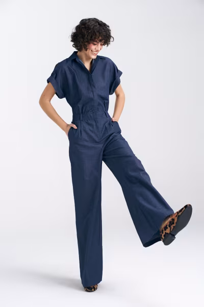 Kombinezon jeansowy KM35 Denim - Nife — zdjęcie 3
