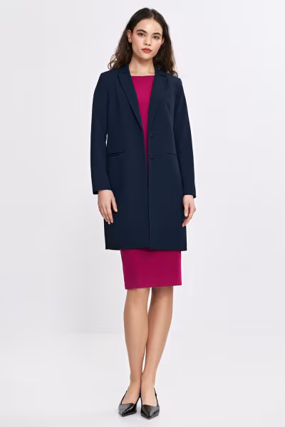 Marynarka płaszczyk Z81 Navy - Nife — zdjęcie 2