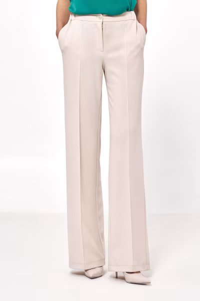 Spodnie Beżowe spodnie loose cut SD131 Beige - Nife — zdjęcie 1