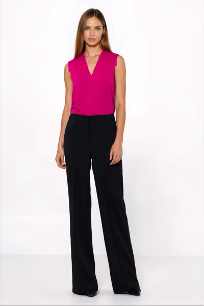 Spodnie Czarne spodnie loose cut SD131 Black - Nife — zdjęcie 1