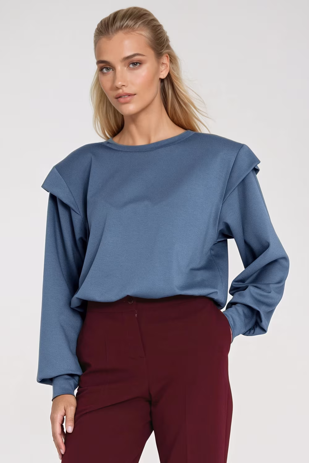 Bluza z wysokimi ściągaczami BL10 Cobalt - Nife
