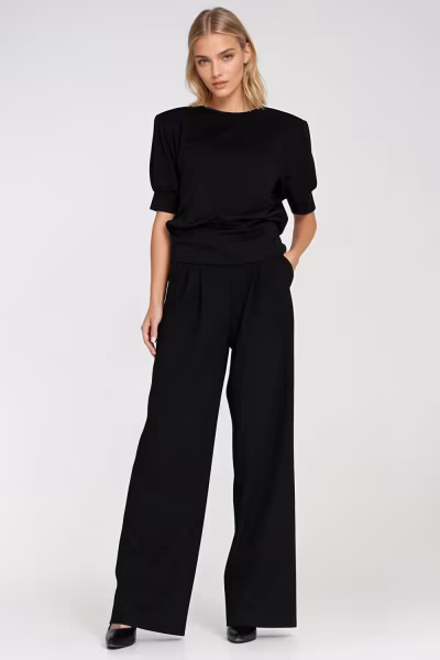Bluza z krótkim rękawem BL12 Black - Nife — zdjęcie 2