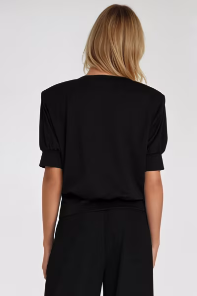 Bluza z krótkim rękawem BL12 Black - Nife — zdjęcie 3