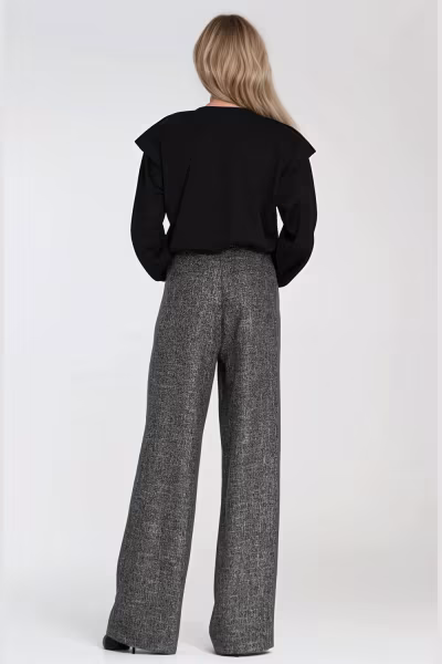 Bluza z wysokimi ściągaczami BL10 Black - Nife — zdjęcie 3