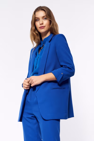 Chabrowa marynarka oversize Z43 Chaber - Nife — zdjęcie 2