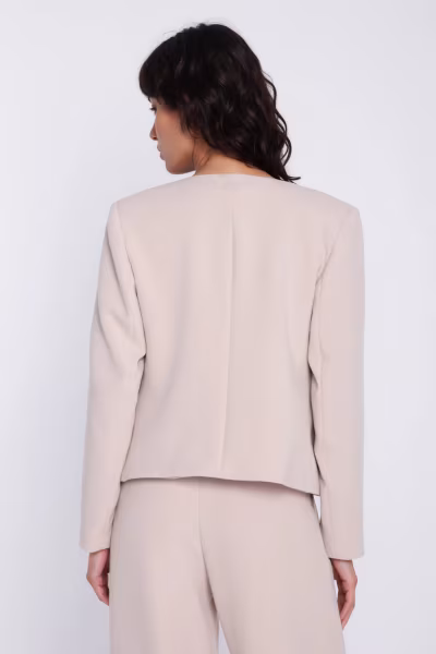 Krótki żakiet chanel Z100 Beige - Nife — zdjęcie 3