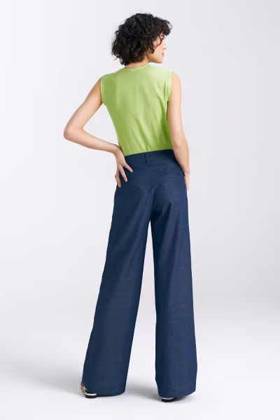 Spodnie jeansowe wide leg SD83 Denim - Nife — zdjęcie 3