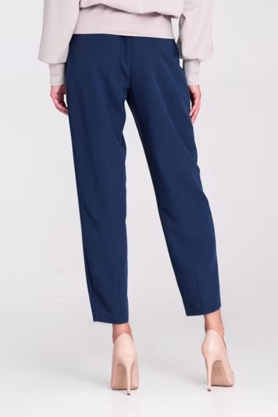 Spodnie baggy z wysokim stanem SD120 Cobalt - Nife — zdjęcie 3
