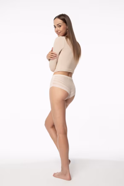 Figi Model Joy Brasil Maxi Beige - Julimex — zdjęcie 2