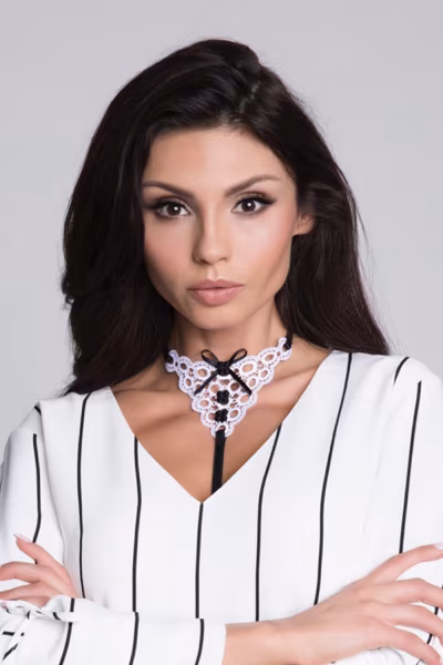 Ramiączko Model Collet White - Julimex — zdjęcie 3