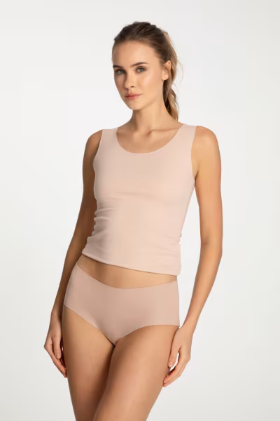 Figi Model Cotton Mood Maxi Beige - Julimex — zdjęcie 1
