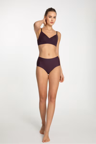 Figi Model Dark Plum Simple Maxi Śliwka - Julimex — zdjęcie 2