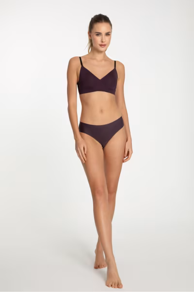 Figi Model Dark Plum Simple Brasil Śliwka - Julimex — zdjęcie 1