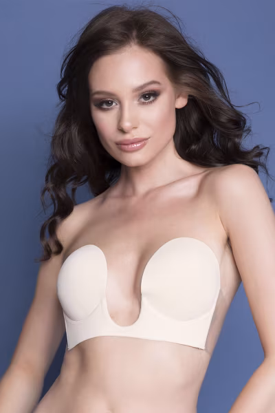 Biustonosz Samonośny Model V!bra Beige - Julimex — zdjęcie 1