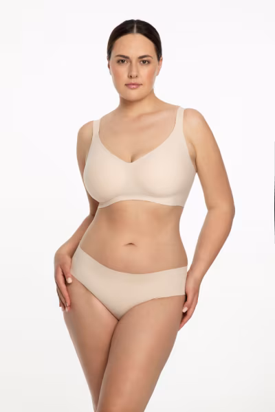 Biustonosz Soft Model Jelly Bra Comfort Beige - Julimex — zdjęcie 1