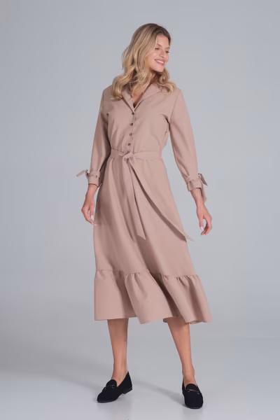Sukienka Model M840 Beige - Figl — zdjęcie 2