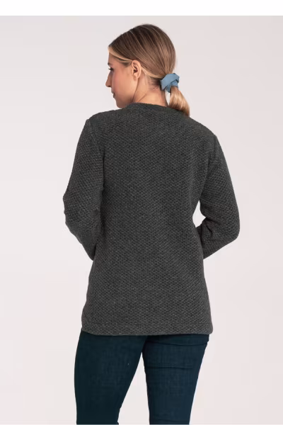 Sweter Damski Model M1044 Dark Grey - Figl — zdjęcie 3