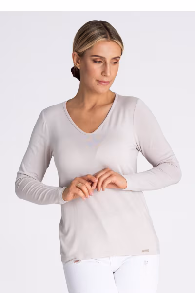 Bluzka Model M980 Beige - Figl — zdjęcie 1