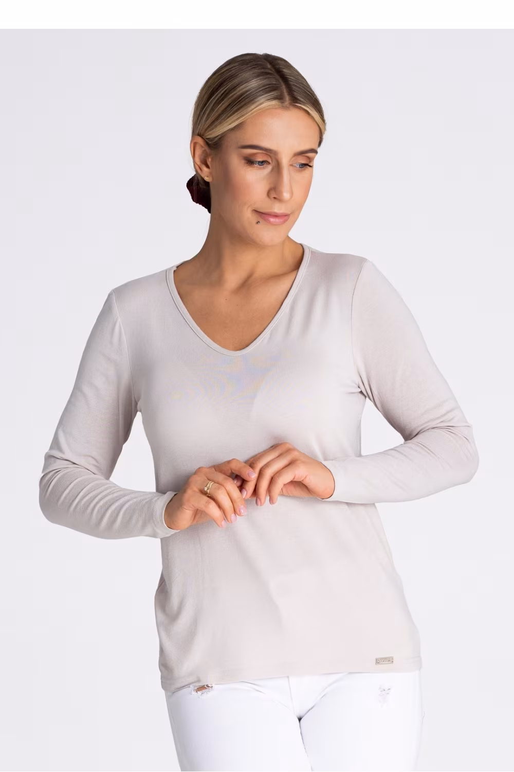 Bluzka Model M980 Beige - Figl