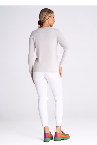 Bluzka Model M980 Beige - Figl — zdjęcie 3