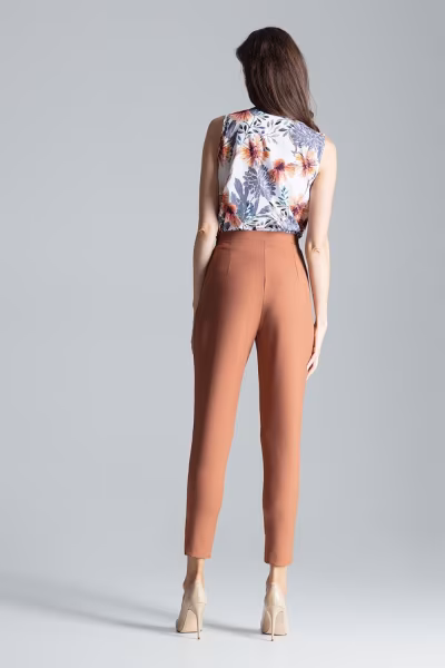 Spodnie Damskie Model M676 Brown - Figl — zdjęcie 3