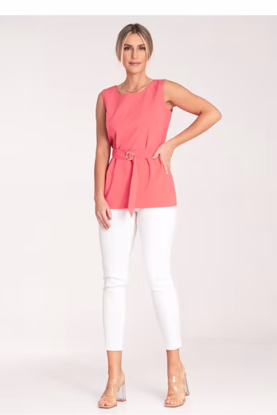Bluzka Model M1071 Coral - Figl — zdjęcie 2