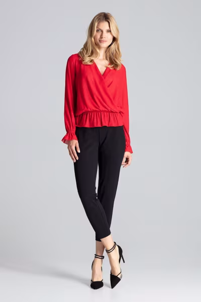 Bluzka Model M690 Red - Figl — zdjęcie 2