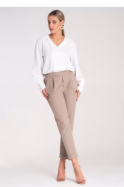 Spodnie Damskie Model M1161 Beige - Figl — zdjęcie 1