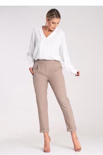 Spodnie Damskie Model M1161 Beige - Figl — zdjęcie 2
