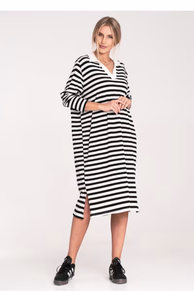 Sukienka Model M1098 Black/White - Figl — zdjęcie 1