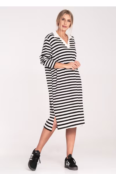 Sukienka Model M1098 Black/White - Figl — zdjęcie 2