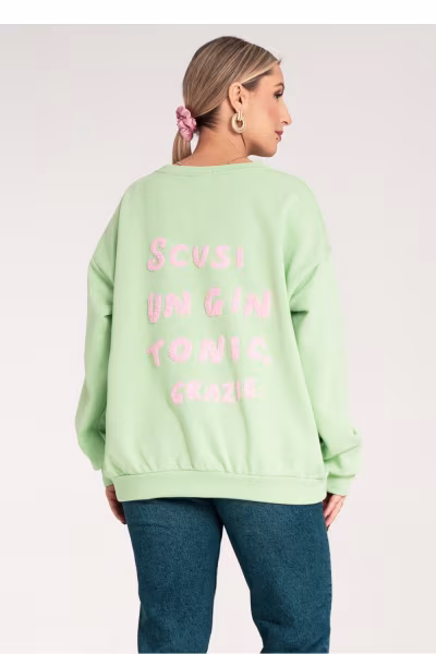 Bluza Damska Model M1151 Green - Figl — zdjęcie 3