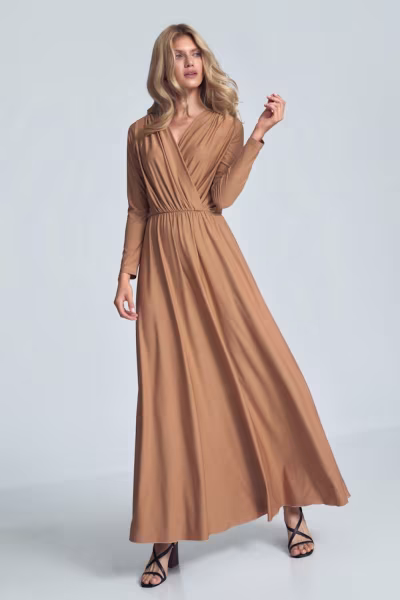 Sukienka Model M705 Beige - Figl — zdjęcie 1