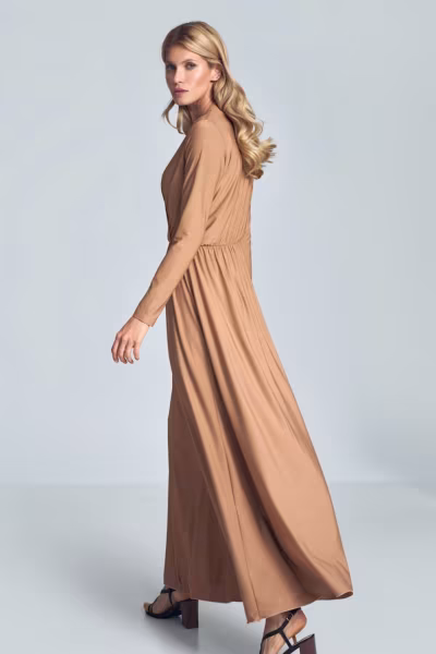 Sukienka Model M705 Beige - Figl — zdjęcie 2