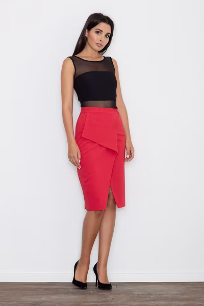 Spódnica Model M559 Red - Figl — zdjęcie 1