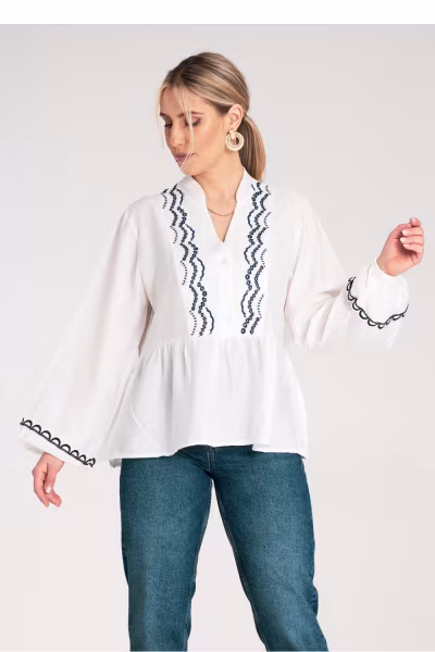 Bluzka Model M1192 White - Figl — zdjęcie 1