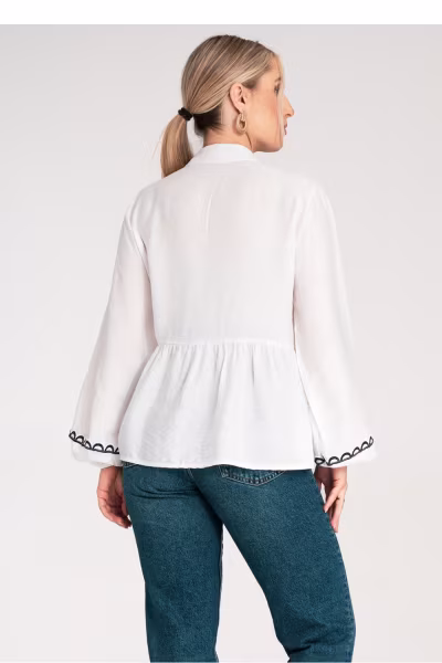 Bluzka Model M1192 White - Figl — zdjęcie 3