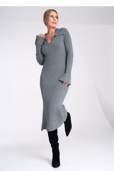 Sukienka Model M1093 Grey - Figl — zdjęcie 2
