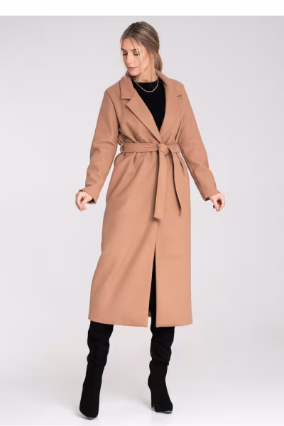 Płaszcz Damski Model M1114 Beige - Figl — zdjęcie 2