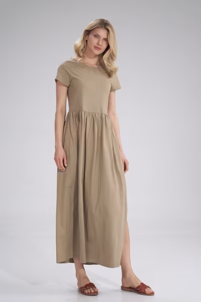Sukienka Model M787 Beige - Figl — zdjęcie 1