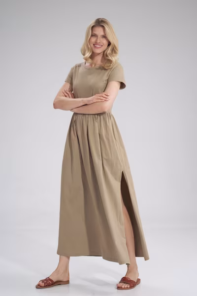 Sukienka Model M787 Beige - Figl — zdjęcie 2