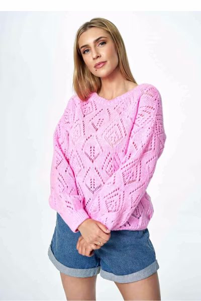 Sweter Damski Model M887 Pink - Figl — zdjęcie 1