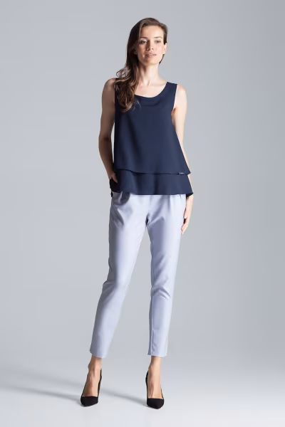 Bluzka Model M679 Navy - Figl — zdjęcie 2