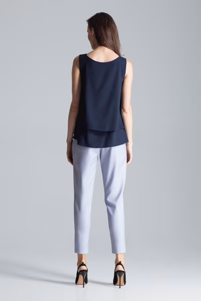 Bluzka Model M679 Navy - Figl — zdjęcie 3