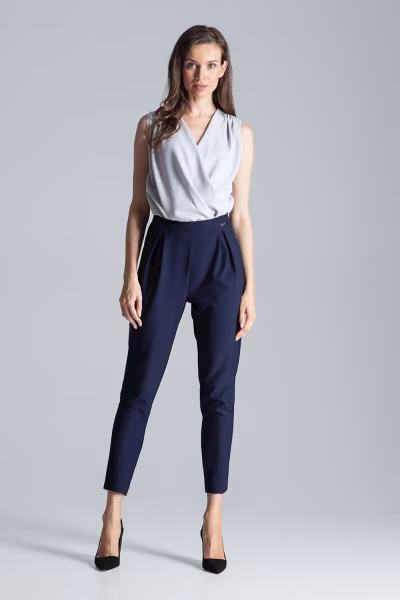 Spodnie Damskie Model M676 Navy - Figl — zdjęcie 1