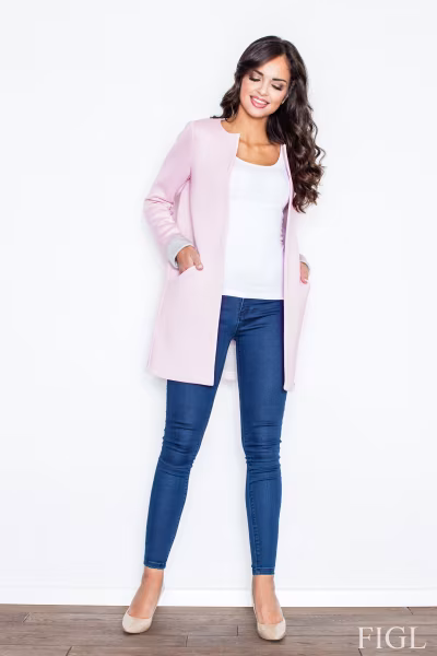 Płaszcz Damski Model M366 Light Pink - Figl — zdjęcie 1